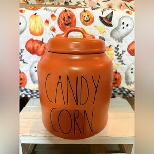Rae Dunn Orange CANDY CORN Canister